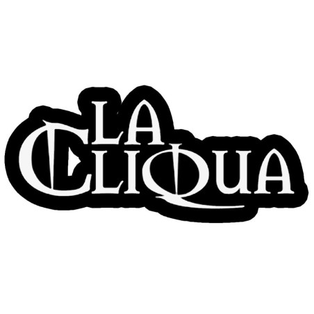 tee-shirt "La cliqua" blanc logo noir