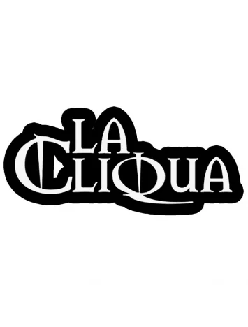 tee-shirt "La cliqua" blanc logo noir 