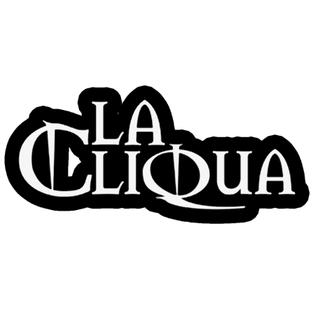tee-shirt "La cliqua" blanc logo noir