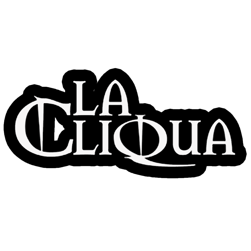 tee-shirt "La cliqua" blanc logo noir de la cliqua sur Scredboutique.com