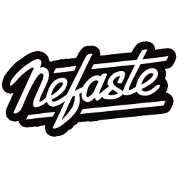 Tee-shirt Nefaste blanc logo noir de nefaste sur Scredboutique.com