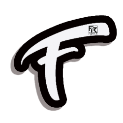 T Shirt Fhat.R noir logo F de fhat r sur Scredboutique.com