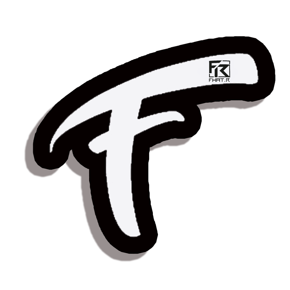 T Shirt Fhat.R blanc logo F de fhat r sur Scredboutique.com