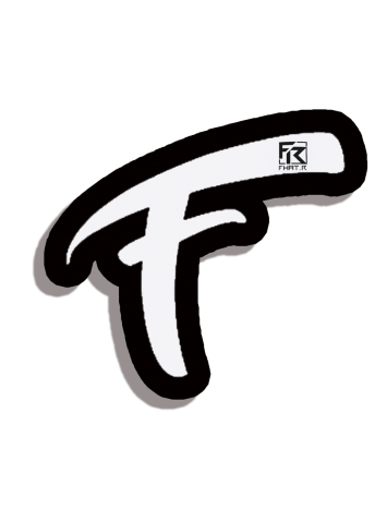 Sweat Capuche Fhat.R blanc logo F