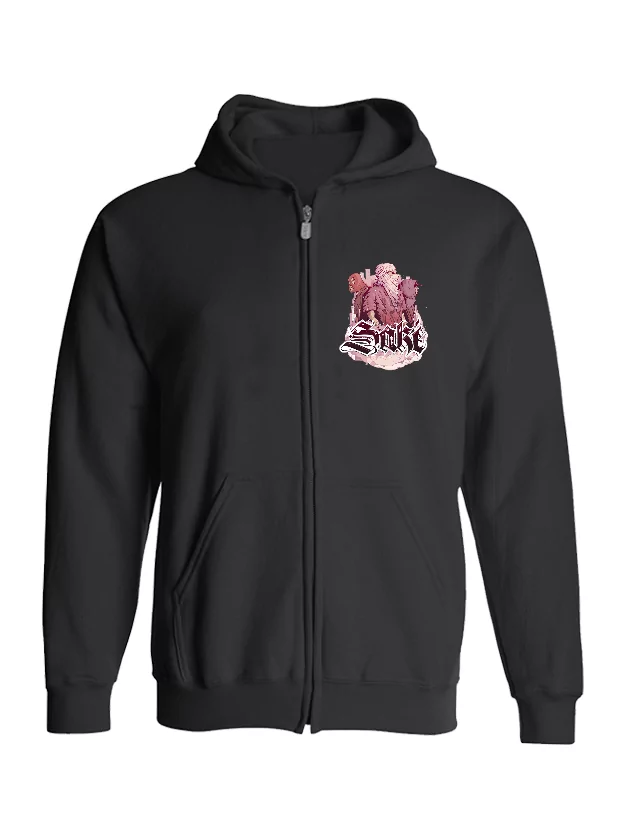 Sweat Zip Sake 3 Noir de saké sur Scredboutique.com