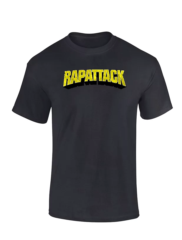 T Shirt  - Rapattak Noir de rapattack sur Scredboutique.com