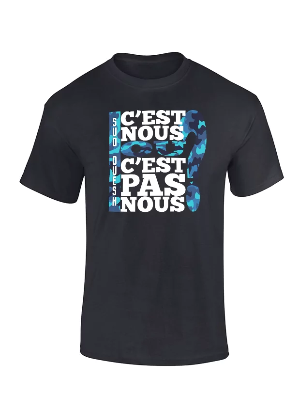 T-Shirt Fhat-R C'est Nous Bleu de fhat r sur Scredboutique.com
