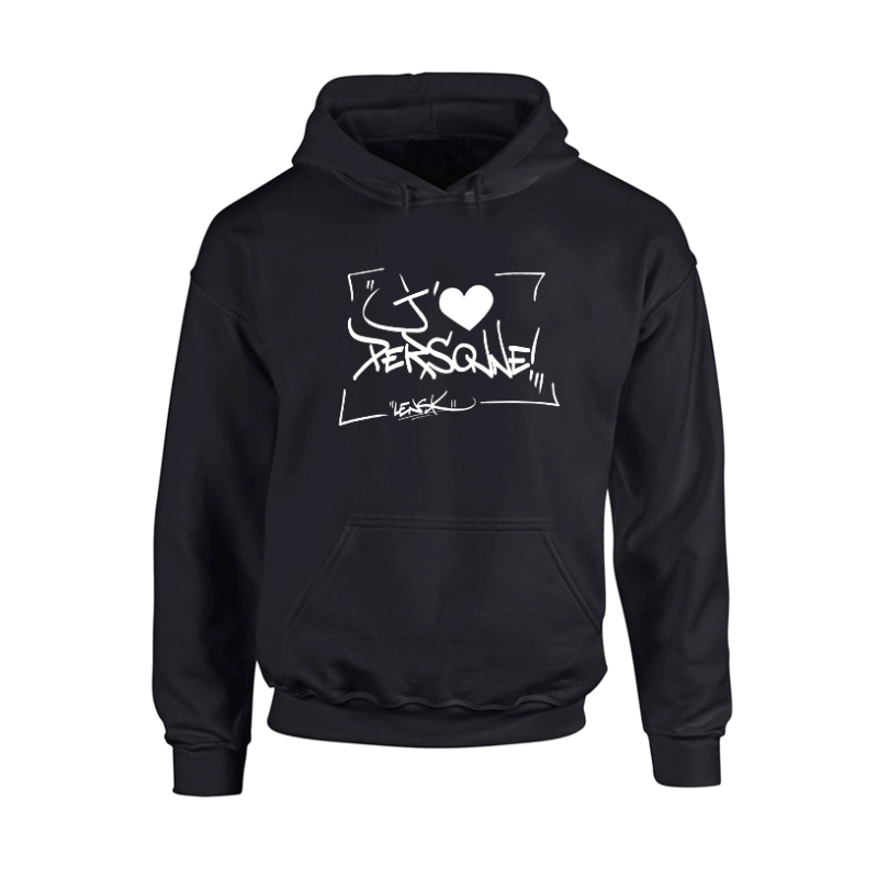 Sweat Capuche J'aime personne