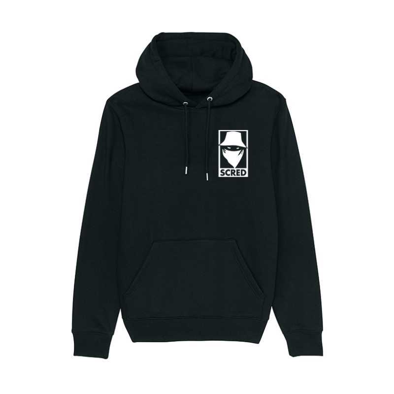 Sweat Capuche Noir Visage Box
