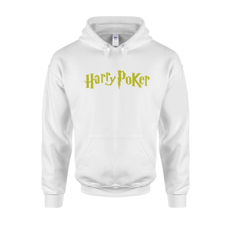 Sweat Capuche Blanc Harry Poker