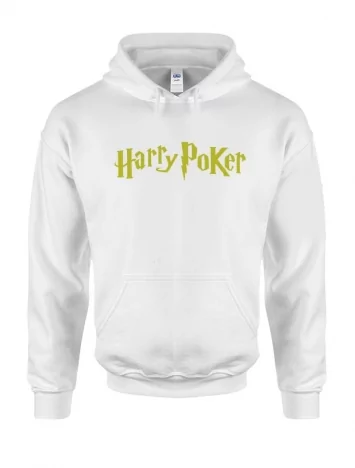  Sweat Capuche Blanc Harry Poker