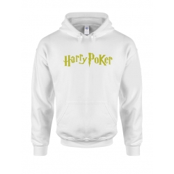 Sweat Capuche Blanc Harry Poker de  sur Scredboutique.com