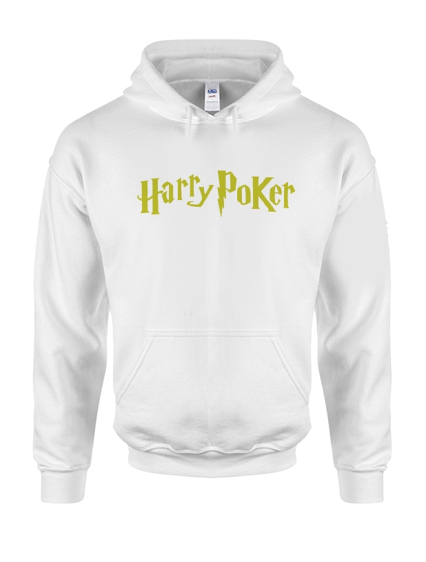 Sweat Capuche Blanc Harry Poker