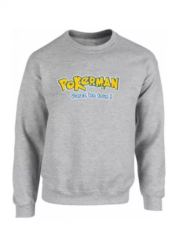Sweat Gris Pokerman