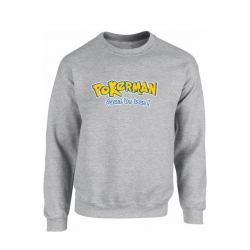 Sweat Gris Pokerman de  sur Scredboutique.com