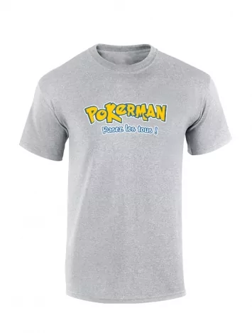 Tshirt Gris PokerMan