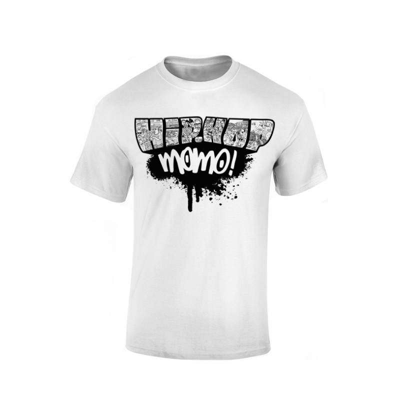 Tshirt Yoshi Hip Hop Momo Paint Blanc