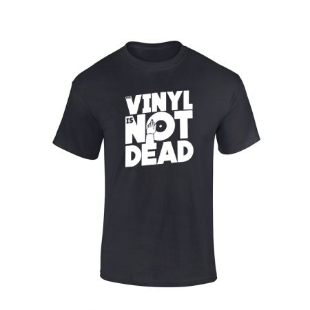 Tshirt Vinyl is not dead noir