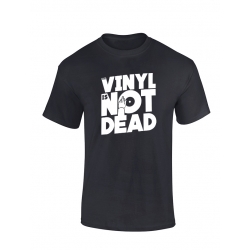 Tshirt Vinyl is not dead noir de amadeus sur Scredboutique.com