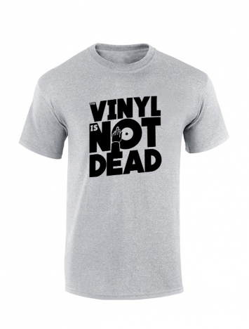 Tshirt Vinyl is not dead gris