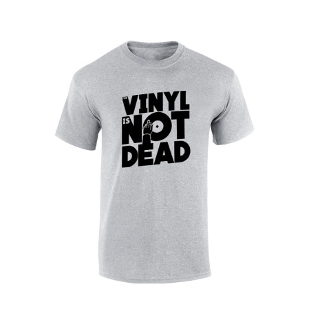 Tshirt Vinyl is not dead gris