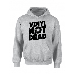 Sweat Capuche Vinyl is not dead Gris de amadeus sur Scredboutique.com