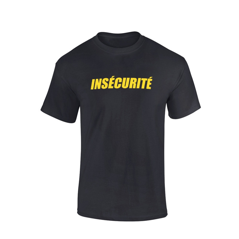 Tshirt Insecurite noir