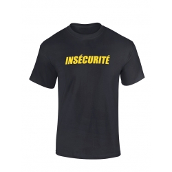 Tshirt Insecurite noir de amadeus sur Scredboutique.com