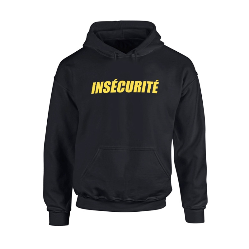 Sweat Capuche Insecurite noir