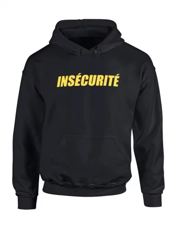 amadeus Sweat Capuche Insecurite noir
