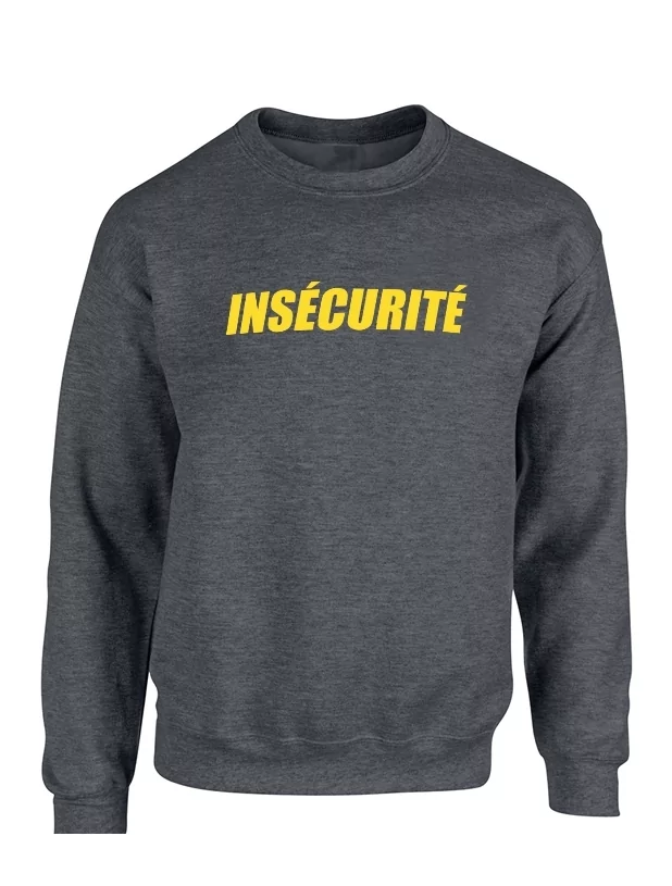 Sweat Insecurite Foncé de amadeus sur Scredboutique.com