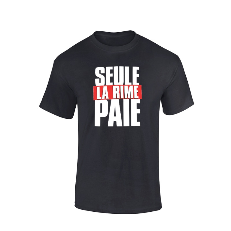 Tshirt Seule la Rime noir
