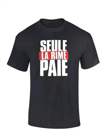 amadeus Tshirt Seule la Rime noir