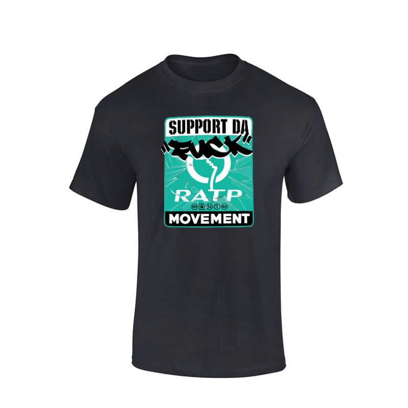 Tshirt Fuck RATP noir