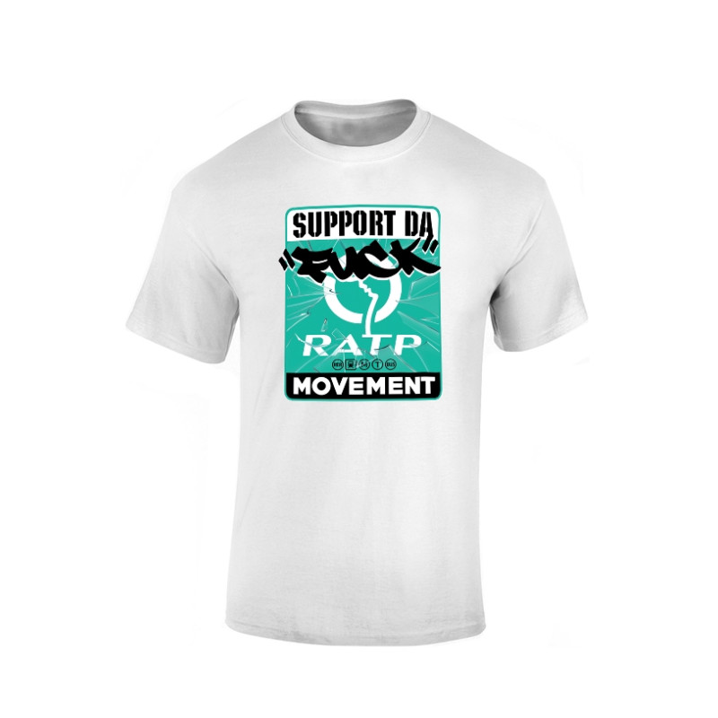 Tshirt Fuck RATP Blanc