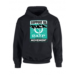 Sweat Capuche Fuck RATP Noir de amadeus sur Scredboutique.com