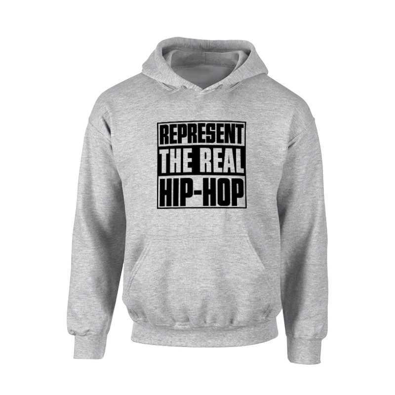 Sweat Capuche Represent Real HH Gris
