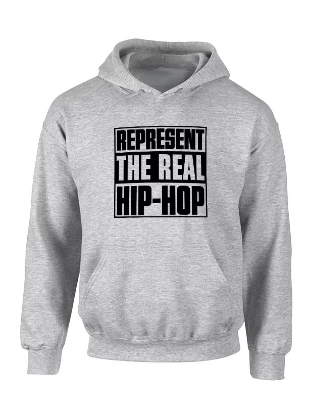Sweat Capuche Represent Real HH Gris de amadeus sur Scredboutique.com