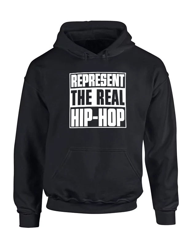 Sweat Capuche Represent Real HH Noir de amadeus sur Scredboutique.com