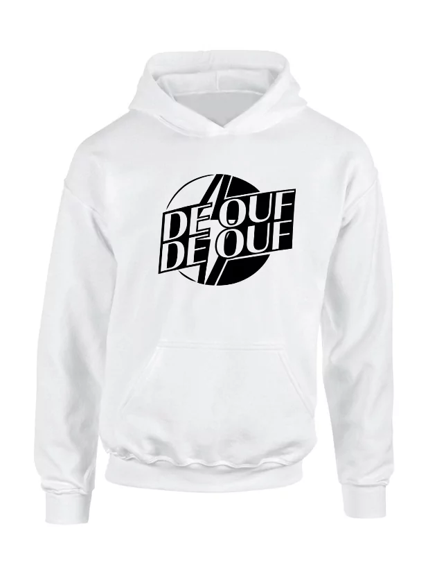 Sweat Capuche De Ouf blanc de de ouf de ouf sur Scredboutique.com