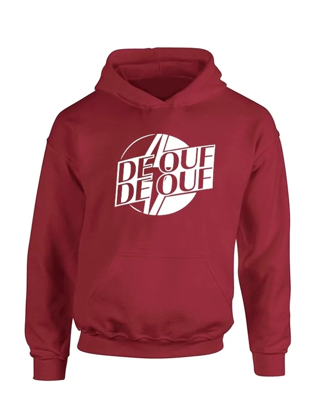 Sweat Capuche De Ouf Bordeaux de de ouf de ouf sur Scredboutique.com