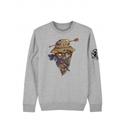 Sweat Visage zombie de scred connexion sur Scredboutique.com