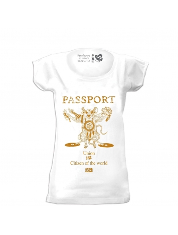 t-shirt femme passeport filante 