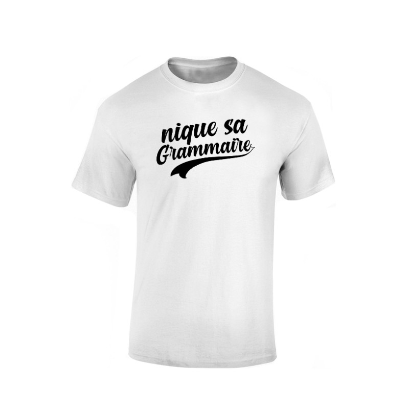 T-shirt Amadeus Grammaire Blanc