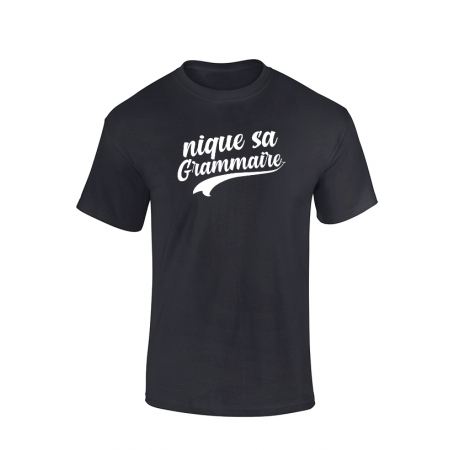 T-shirt Amadeus Grammaire Noir