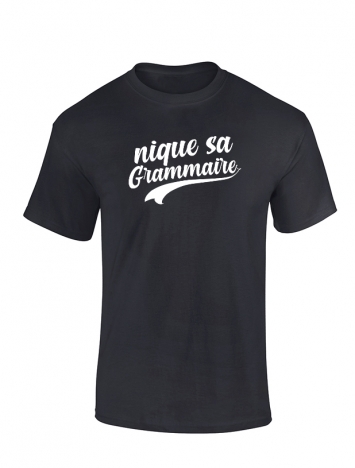 T-shirt Amadeus Grammaire Noir