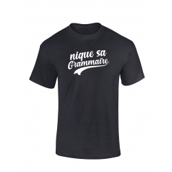 T-shirt Grammaire Noir de amadeus sur Scredboutique.com