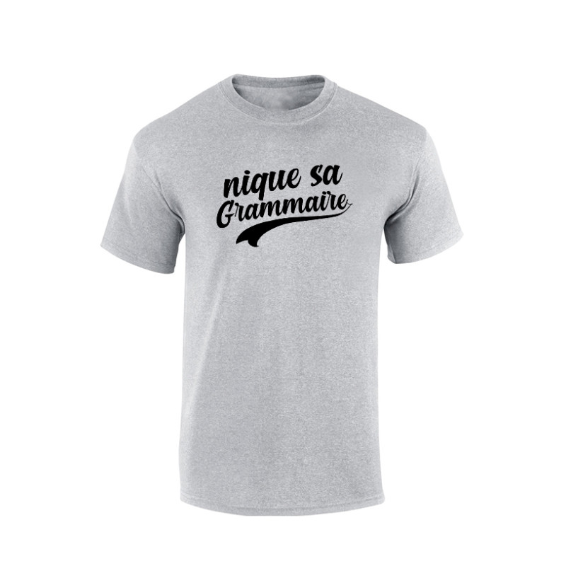T-shirt Amadeus Grammaire Gris