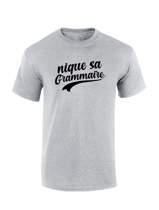 T-shirt Amadeus Grammaire Gris