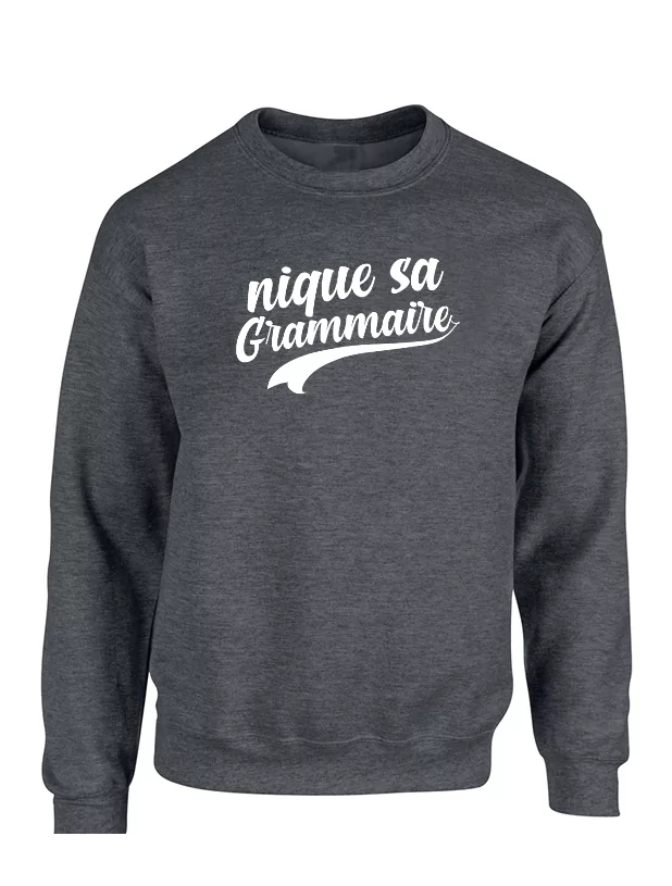 Sweat  Grammaire Fonce de amadeus sur Scredboutique.com
